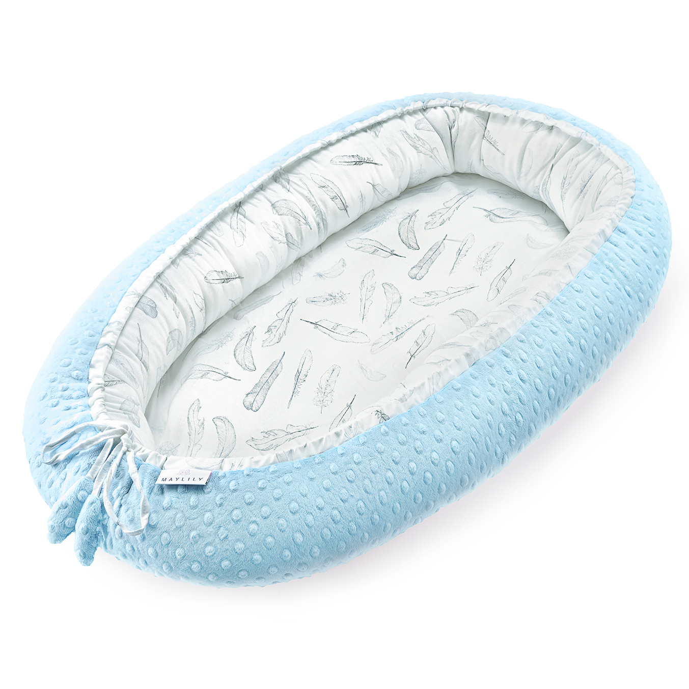 Φωλιά μπαμπού Heavenly feathers - Light blue
