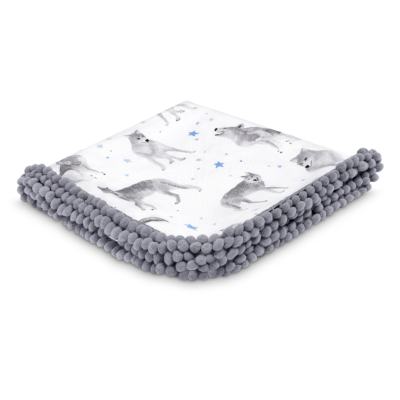 Καλοκαιρινή κουβέρτα μπαμπού (ΠΟΜ ΠΟΜ) Star wolves