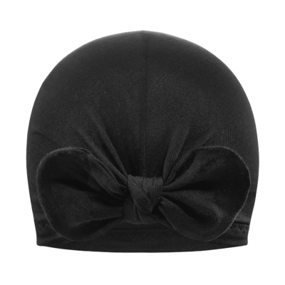 Μπαμπού τουρμπάνι - Black - size: 0-3 mo