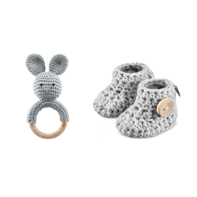 Σετ δώρου 2 τεμ. - Grey - size: 0-3 mo