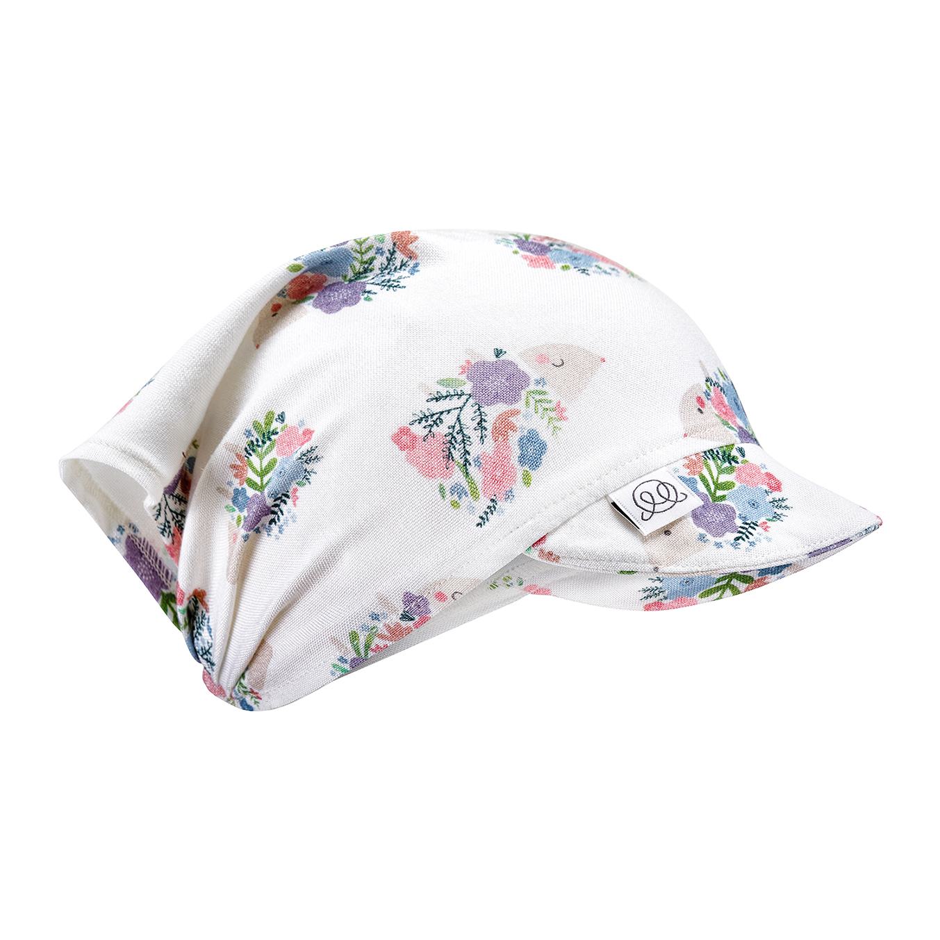 Μπαμπού καπέλο/μπαντάνα Hedgehogs girls - size 1 - 38-42 cm