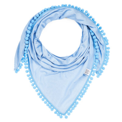 Triangle Μπαμπού shawl Light blue-Blue