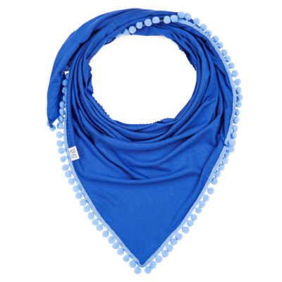 Triangle Μπαμπού shawl Cobalt-Blue