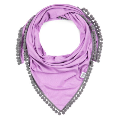 Triangle Μπαμπού shawl Lilac-Grey
