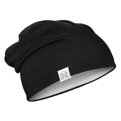 Μπαμπού βρεφικό σκουφί διπλής όψηςBlack-Cream white: Size - 1-2 yo