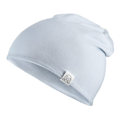 Μπαμπού βρεφικό σκουφί διπλής όψηςLight grey : Size - 1-2 yo