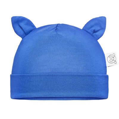 Μπαμπού σκουφάκι Cobalt : Size - 3-6 mo