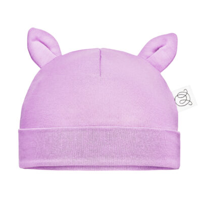 Μπαμπού σκουφάκι Lilac : Size - 0-3 mo