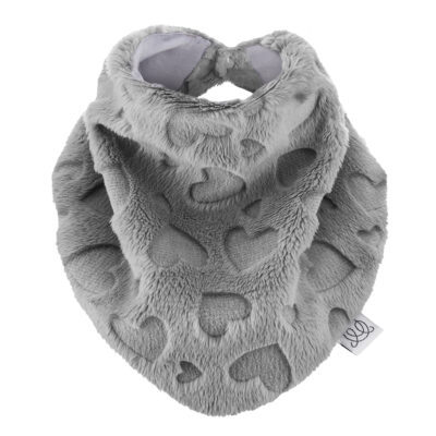 Winter scarf Love grey - size: above 1 yo
