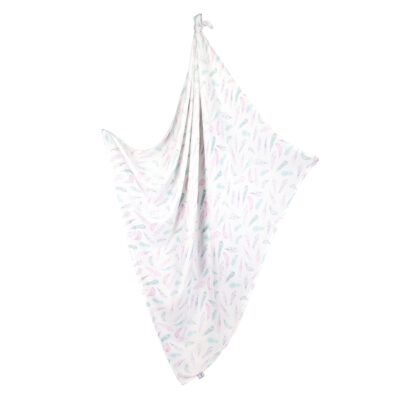 Πανάκι αγκαλιάς μπαμπού μουσλίναswaddle Paradise feathers