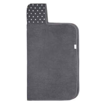 Μπαμπού μπουρνουζοπετσέτα Stars - Grey