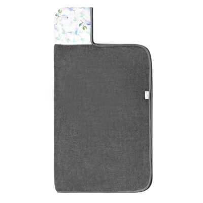 Μπαμπού μπουρνουζοπετσέτα Heavenly birds - Grey