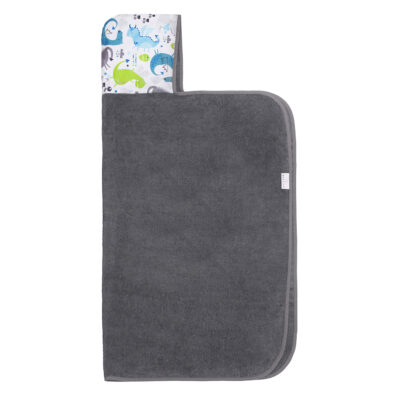 Μπαμπού μπουρνουζοπετσέτα Dragons blue - Grey