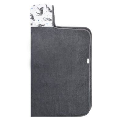 Μπαμπού μπουρνουζοπετσέτα Star wolves - Grey