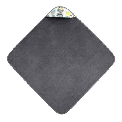 Μπουρνουζοπετσέτα μπαμού βρεφικήGrey owls - Grey