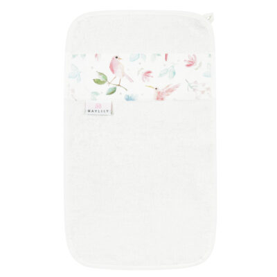 Μπαμπού χειροπετσέτα Paradise birds - Cream