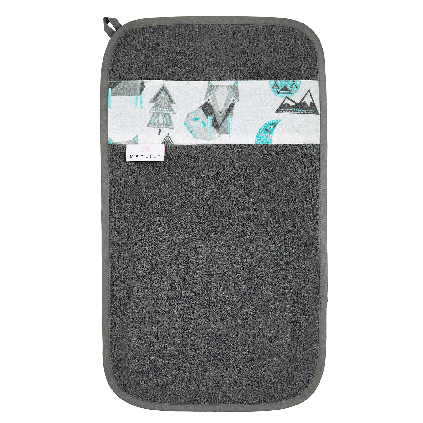 Μπαμπού χειροπετσέτα Wolves - Grey