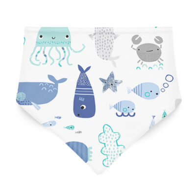 Μπαμπού μαντήλι/σαλιάραSea friends