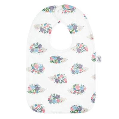 Μπαμπού σαλιάρα (διπλής όψης) Hedgehogs girls