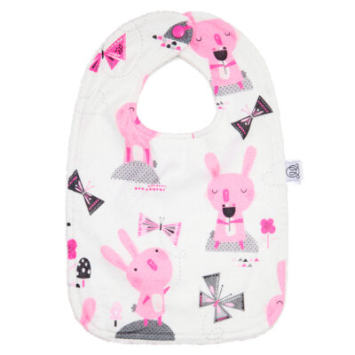 Μπαμπού σαλιάρα (διπλής όψης) Bunnies