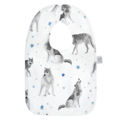 Μπαμπού σαλιάρα (διπλής όψης) Star wolves