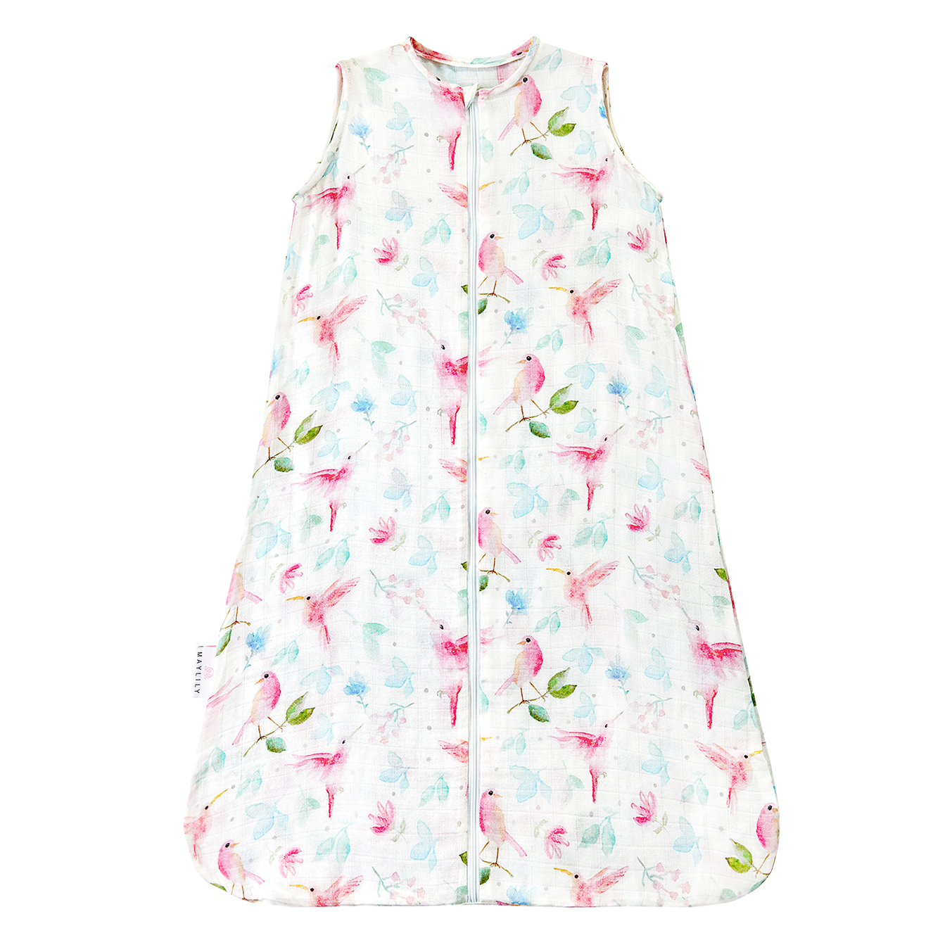 Μπαμπού (μουσλίνα) καλοκαιρινός υπνόσακος Paradise birds : Size - 18-24 mo