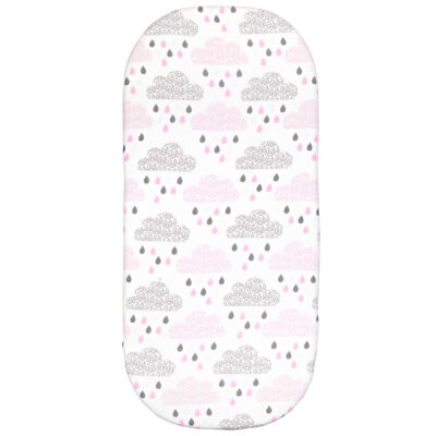 Μπαμπού σεντόνι καλαθούναςBlush rain