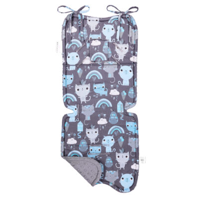 Μπαμπού προστατευτικό καροτσιού διπλής όψης Indiana cat