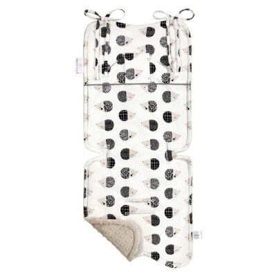 Μπαμπού προστατευτικό καροτσιού διπλής όψης Hedgehogs boys