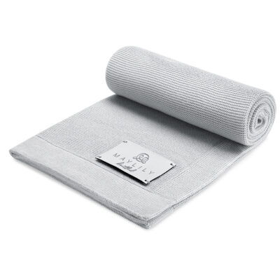 Πλεκτή κουβέρτα μπαμπού Silver