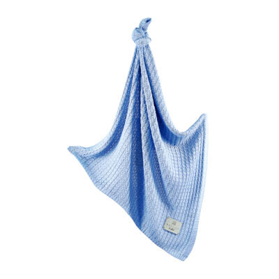 Πλεκτή κουβέρτα μπαμπού Light blue XL