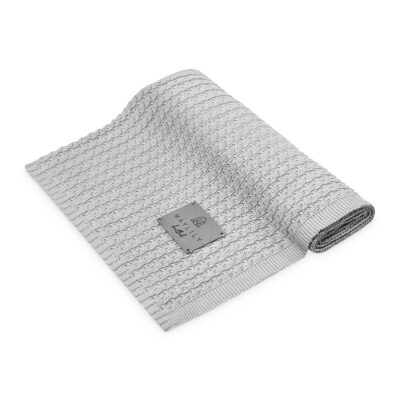 Πλεκτή κουβέρτα μπαμπού Silver