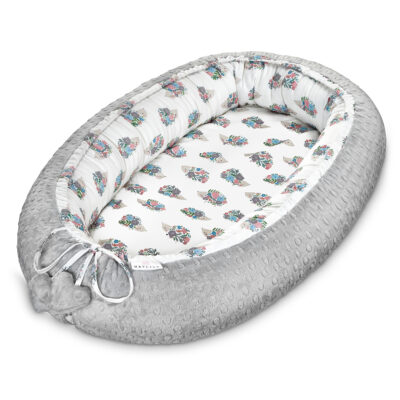 Μπαμπού φωλιά premium Hedgehogs girls - Silver