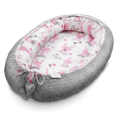 Μπαμπού φωλιά premium Bunnies - Silver