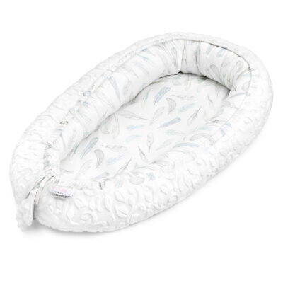 Φωλιά μπαμπού Luxe Heavenly feathers - White