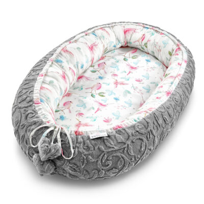 Μπαμπού φωλιά premium Luxe Paradise birds - Grey