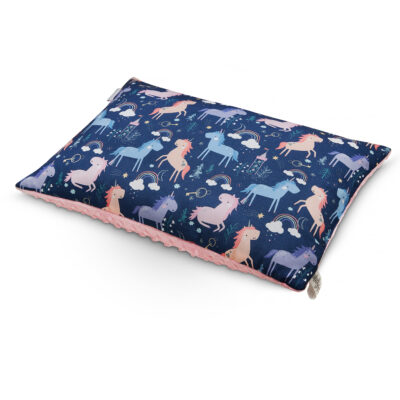 Μπαμπού μαξιλαράκι παιδικό (υψ. προφίλ) Unicorns - Blush