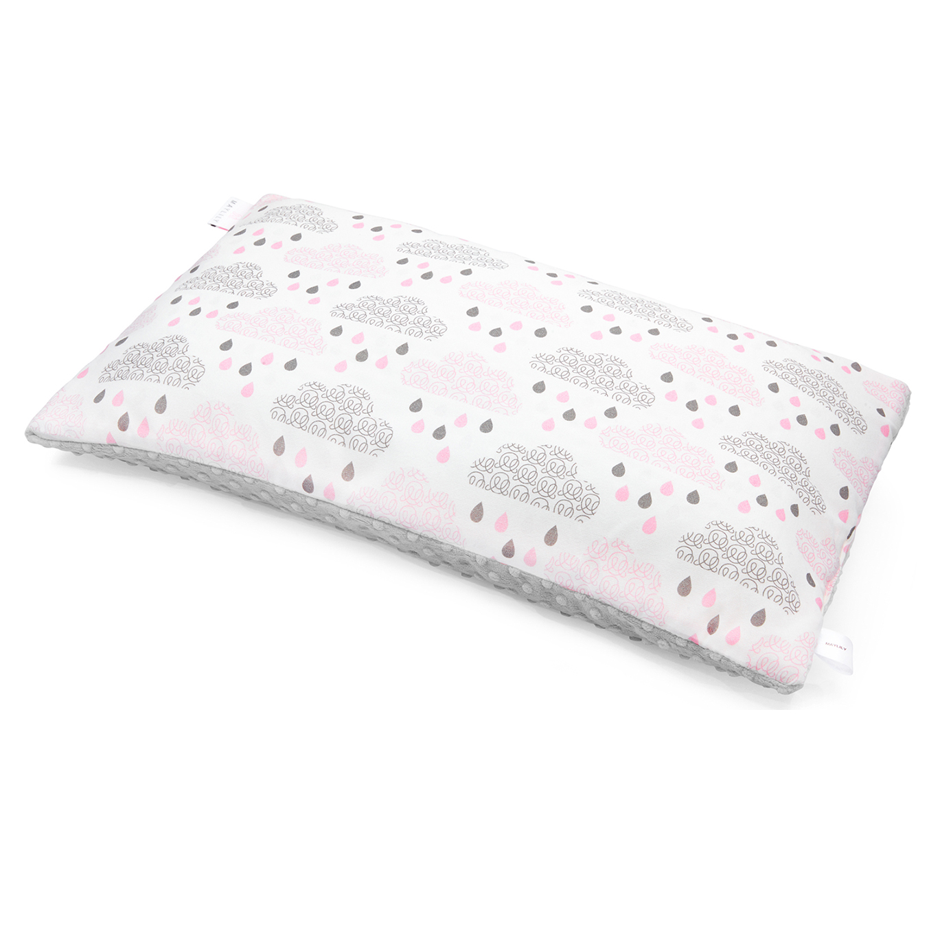 Μπαμπού μαξιλαράκι παιδικό (υψ. προφίλ) Blush rain - Silver