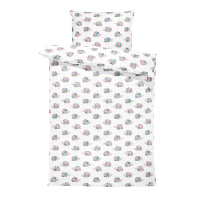 Μπαμπού σετ παπλωματοθήκη-μαξιλάρι L Hedgehogs girls