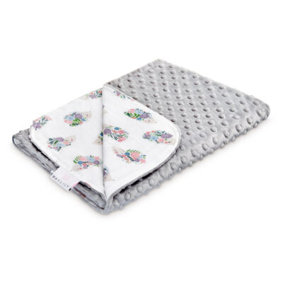 Ελαφριά κουβέρτα Hedgehogs girls - Silver