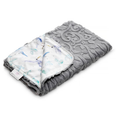 Lux ελαφριά κουβέρτα μπαμπού Heavenly birds - Grey
