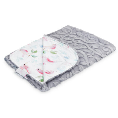 Lux ελαφριά κουβέρτα μπαμπού Paradise birds - Grey