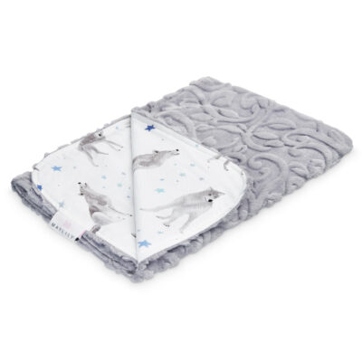 Lux ελαφριά κουβέρτα μπαμπού Star wolves - Grey