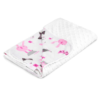 Ελαφριά κουβέρτα Bunnies - White