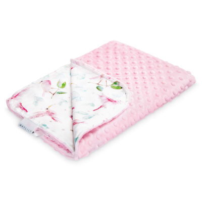 Ελαφριά κουβέρτα Paradise birds - Blush