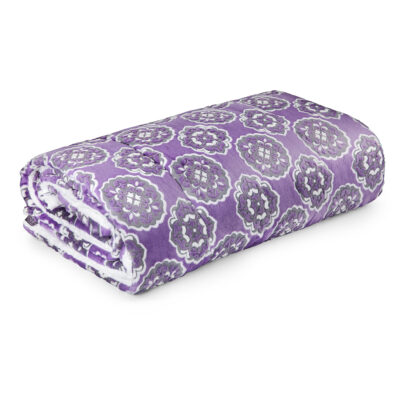 Κουβέρτα Rosetta Violette Bianco