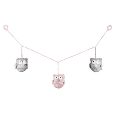 Γιρλάντα Owls Dusty pink mini