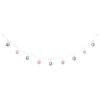 Γιρλάντα Owls Dusty pink