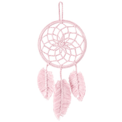 Πλεκτή ονειροπαγίδα mini Dusty pink