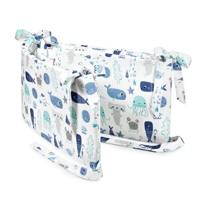 Πάντα παρκοκρέβατου μπαμπού viscose/βαμβάκι Sea friends : Bed - 120x60cm, 48”x24”